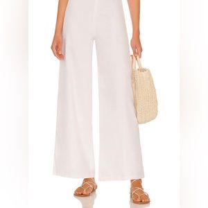 STAUD - Caleb high-rise wide-leg pants 100% Linen - Size 4 fits like 2